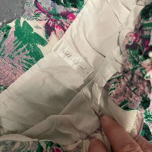 Green Floral Wide Leg Pants